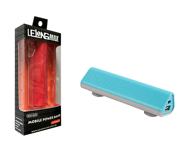 MINI CARREGADOR DE BATERIA MOVEL 2600MAh