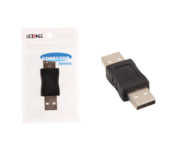 CONECTOR  USB MACHO +USB  MACHO